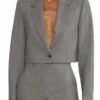 Yara Zaya 90 Day Fiance Happily Ever After S09 Cropped Grey Blazer