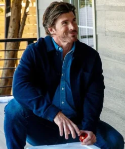 A Christmas Prayer 2025 Christopher Russell Blue wool Jacket