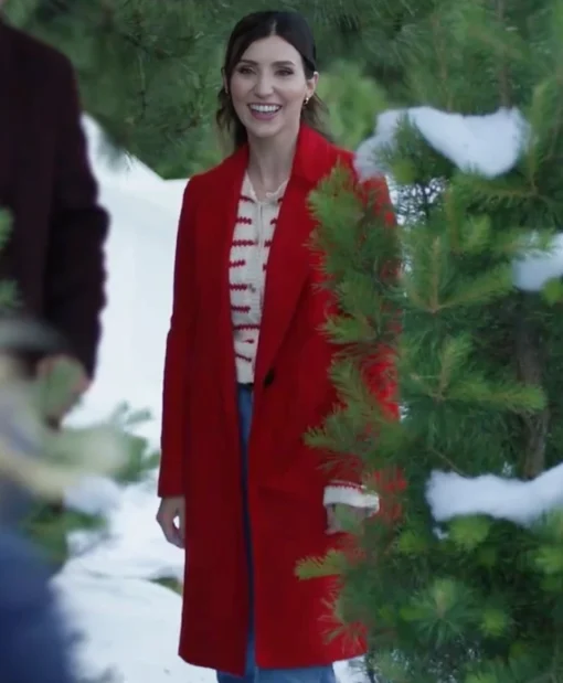Natalie Movie A Christmas Prayer 2025 Shae Robins Wool Coat