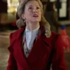 Ella Movie A Newport Christmas 2025 Ginna Claire Mason Red Wool Coat