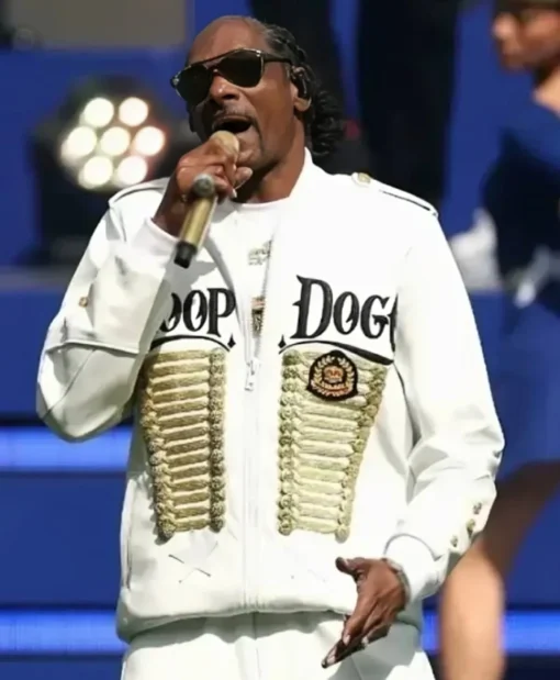 Shop Snoop Dogg AFL Grand Final 2025 White Jacket For Sale