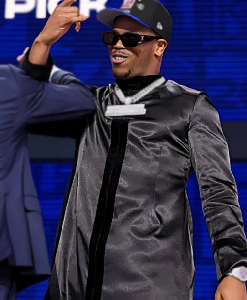 Abdul Carter Red Carpet Black Coat