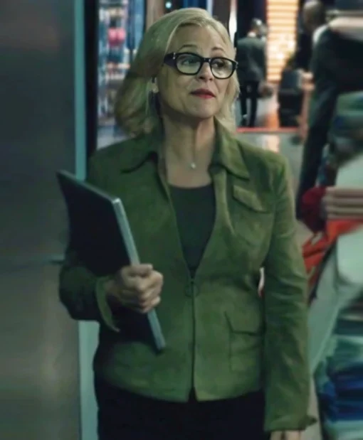 Elsbeth S03 Amy Sedaris Suede Leather Jacket