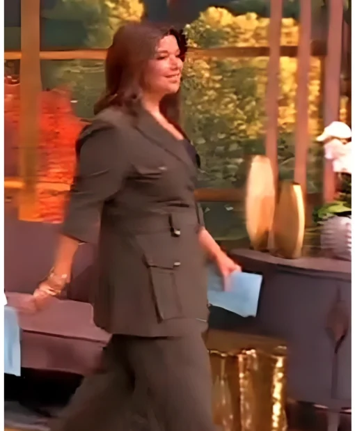 The View 2025 Ana Navarro Green Belted Jacket