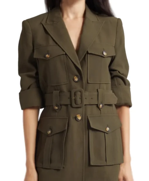 The View 2025 Ana Navarro Green Belted Jacket Shop Now