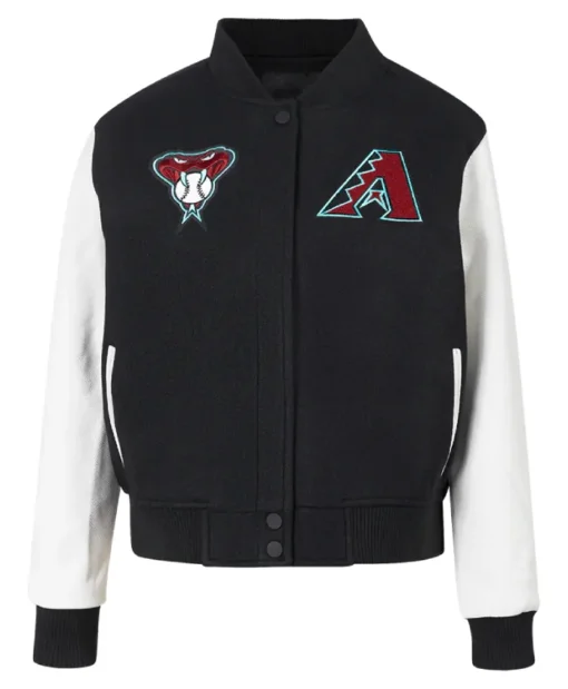 Arizona Diamondbacks Classic Leather Sleeves Varsity Jacket