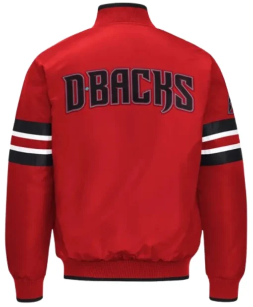 Scout I Arizona Diamondbacks Full-Snap Red Satin Jacket