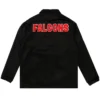 Atlanta Falcons Black Full-Snap Satin Windbreaker Jacket