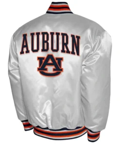 Franchise Club Auburn Tigers Full-Snap Satin Varsity Jacket