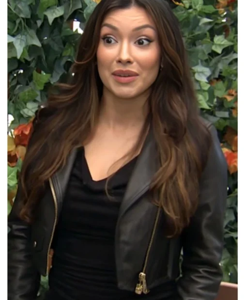 Zuleyka Silver The Young and the Restless Black Leather Jacket