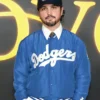 Augusto Aguilera Dodgers Full-Snap Satin Blue Jacket