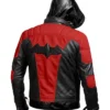Jason Todd Batman Arkham Knight Red and Black Leather Jacket