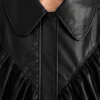 Black Oversized Retro Bomber Jacket Womens