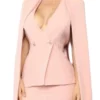 Bold And The Beautiful Katherine Kelly Lang Pink Cape Blazer Buy in Sale