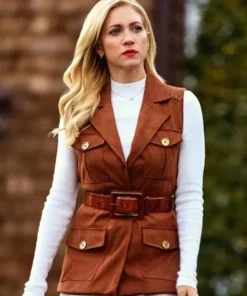 The Beast in Me Brittany Snow Brown Vest