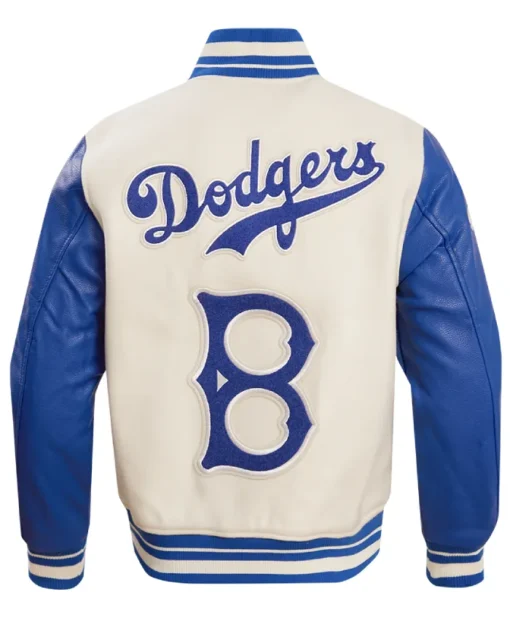Buy Brooklyn Dodgers Retro Classic Rib Wool Varsity Jacket For Sale