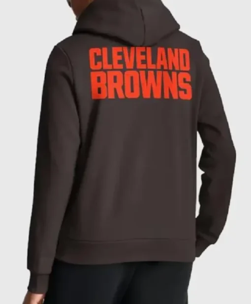 Buy Cleveland 2025 Sideline Pullover Hoodie In Black
