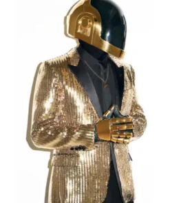Daft Punk Costume Golden Blazer