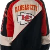 Caitlin Clark Kansas City Chiefs Colorblock Zip-Up Track Jacket