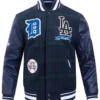 Los Angeles Dodgers Pro Prep Plaid Varsity Jacket