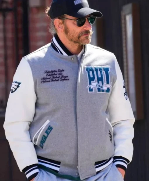Bradley Cooper NYC 2025 Grey Jacket