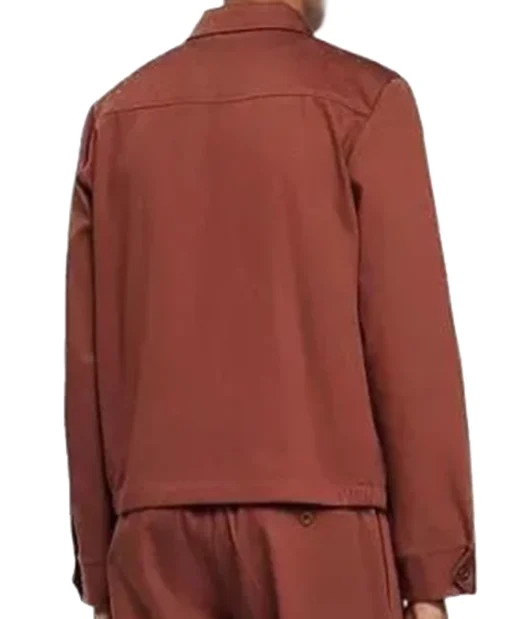 Saturday Night Live S51 Marcello Hernandez Brown Zip-Up Jacket