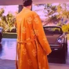 Good Fortune 2025 Seth Rogen Orange Printed Robe