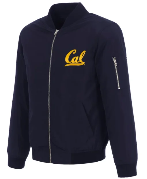 California Bears Navy Nylon Bomber Jacket