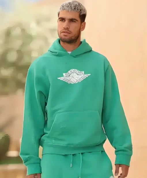 Six Kings Slam Carlos Alcaraz Green Hoodie