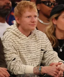 Ed Sheeran Cleveland Cavaliers vs New York Knicks 2025 Text Printed Hoodie