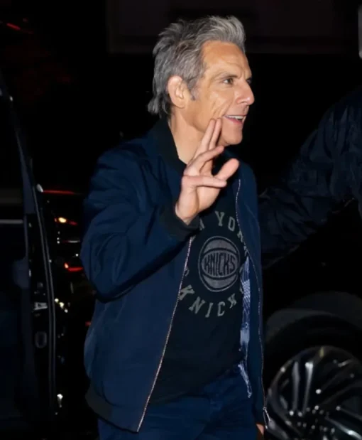 Ben Stiller Cavaliers vs Knicks 2025 Zip-Up Bomber Jacket