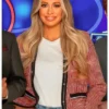 Olivia Attwood Celebrity Catchphrase S10 Red Tweed Jacket