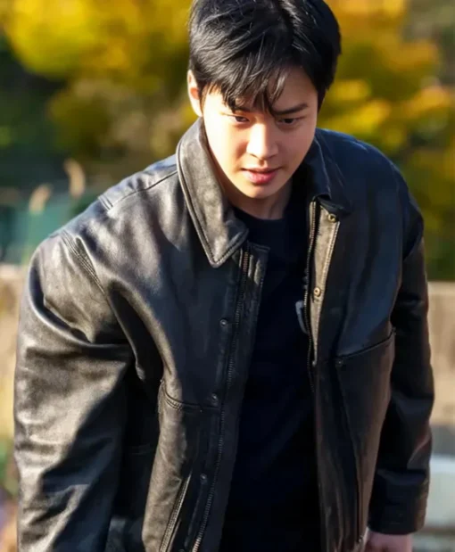 Jang Dong-yoon Queen Mantis 2025 Leather Jacket
