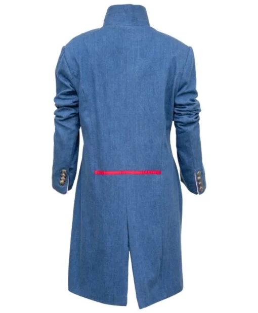 Today Clare Balding Blue Denim Long Coat