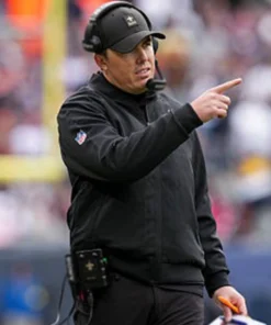 Coach Kellen Moore New Orleans Saints 2025 Rain Jacket