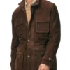 Conrad Harrigan MobLand Brown Suede Leather Jacket Buy in Sale