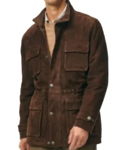 Conrad Harrigan MobLand Brown Suede Leather Jacket Buy in Sale