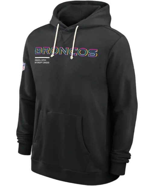 Denver Broncos Black 2025 Crucial Catch Hoodie