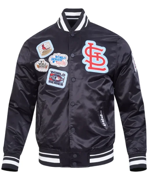 ST. Louis Cardnals DIY PICK STITCH Rib Satin Jacket