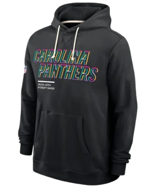 Shop Carolina Panthers Coach Dave Canales 2025 Black Crucial Catch Sideline Hoodie