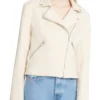 Days Of Our Lives Ashley Puzemis Beige Biker Jacket