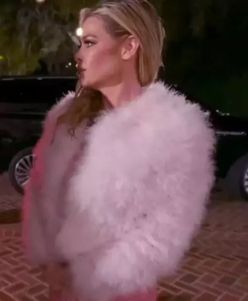 Denise Richards and Her Wild Things 2025 Denise Pink Fur Cropped Jacket