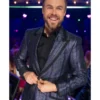 Dancing With the Stars Season 34 Derek Hough Striped Navy Blazer