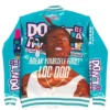 Don’t Be a Menace Blue Satin Varsity Jacket For Men and Women