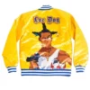 Don’t Be a Menace Yellow Satin Varsity Jacket For Men and Women