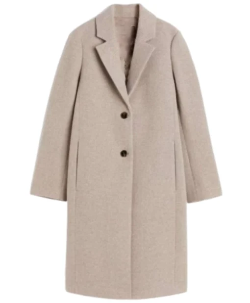 Sylvia Connolly TV Series Murder In A Small Town Season 2 Ella Cannon Beige Twill Coat