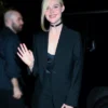 Shop 63rd New York Film Festival 2025 Elle Fanning Black Blazer For Women