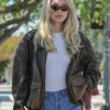 LA 2025 Elsa Hosk Leather Jacket