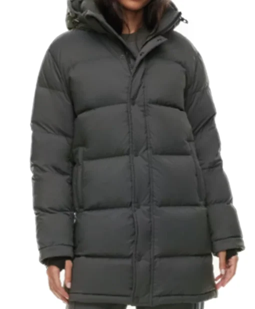 Elizabeth Lail TV Series Elsbeth 2025 Quinn Black Puffer Jacket