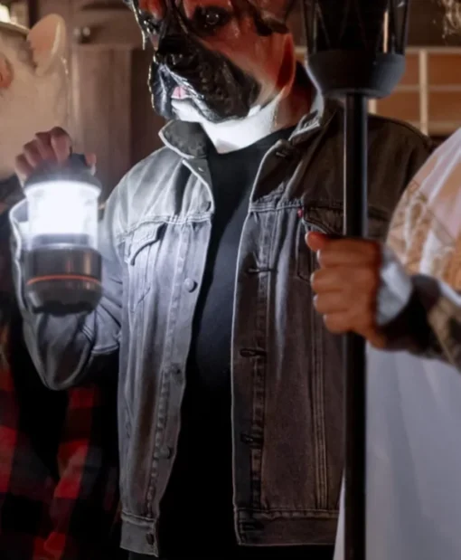 Owen Film Self-Help 2025 Erik Bloomquist Grey Denim Jacket